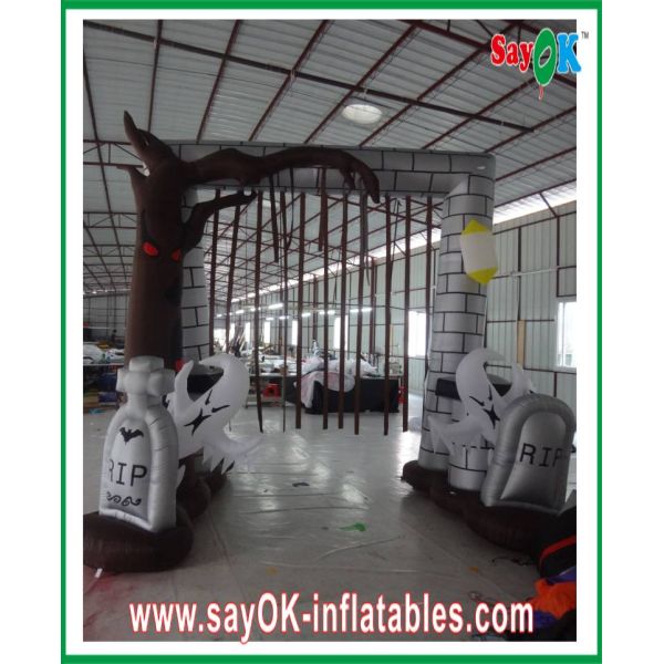 Durable Inflatable Holiday Decorations , Inflatable Halloween Arch For Rental Business