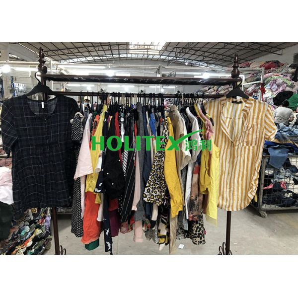 Colorful Second Hand Womens Cotton Blouses Mixed Size For Southeast Asia