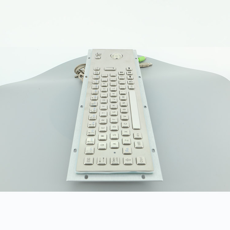 Промышленная клавиатура из нержавеющей стали с разрешением Trackball 800 DPI