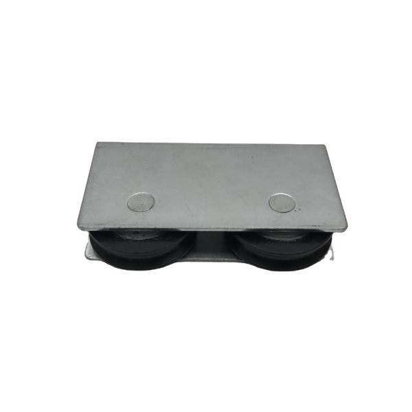 Peru Market Aluminium Window Hardware 36mm Height Zinc Plated Iron Bracket Steel Sliding Door Wheels