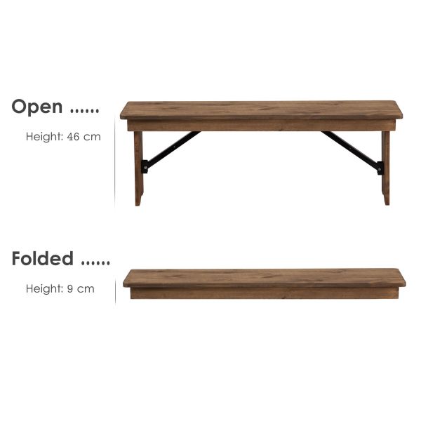 Foldable Pine Frame American Walnut Color Solid Wood Dinning Table with Modern Simple Design and Sturdy Construction