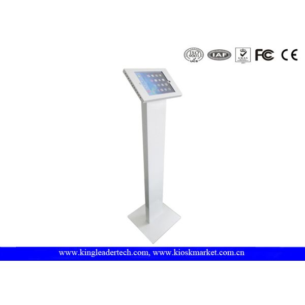 Пол стоя Закал-упорный киоск Маунт обеспеченностью Ipad