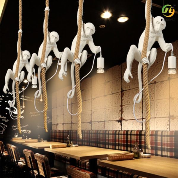 Белый свет комнаты прожития прихожей смолы света обезьяны E27 нордический привесной