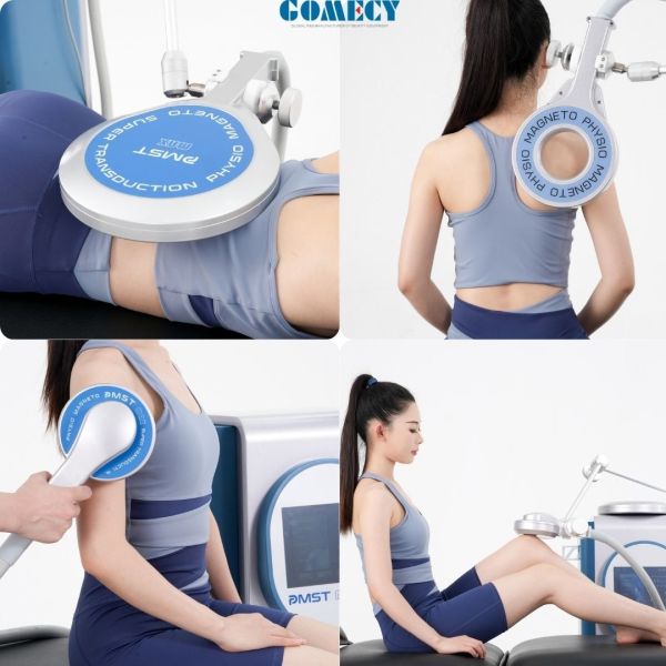 Dispositivo magnético innovador de doble canal PMST MAX DUO Dispositivo de terapia magnética Equipos de terapia física Alivio del dolor