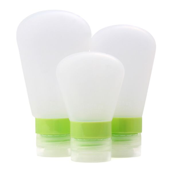 Convenient Silicone Travel Bottle Kit Volume 37ml / or Custom 89ml Sample Free Sample