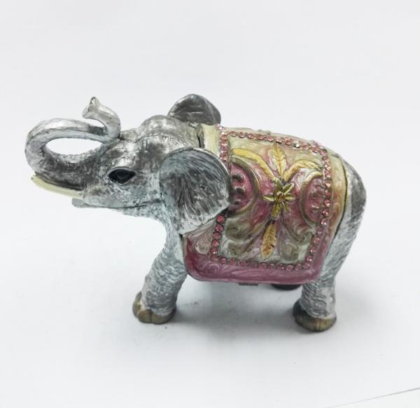 elephant trinket box alloy jewelry box home decoration jewelry box