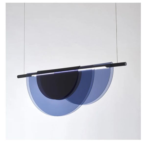 Nordic Blue Amber Acrylic Pendant Lights Living Room Makaron Hanging Lamp（WH-AP-680）
