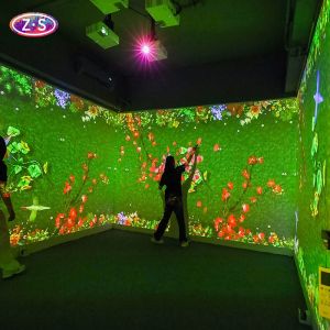 Multi Projector Blending Immersive Projection Experience For Seamless Wall And Floor