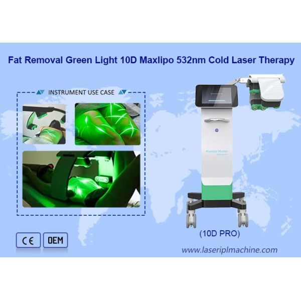10d Emerald Laser Machine Therapy Non Invasive Fat Loss 635nm 532nm Slimming