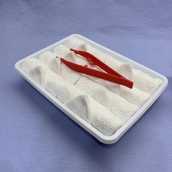 Cotton Checker Hand White Waffle Towels