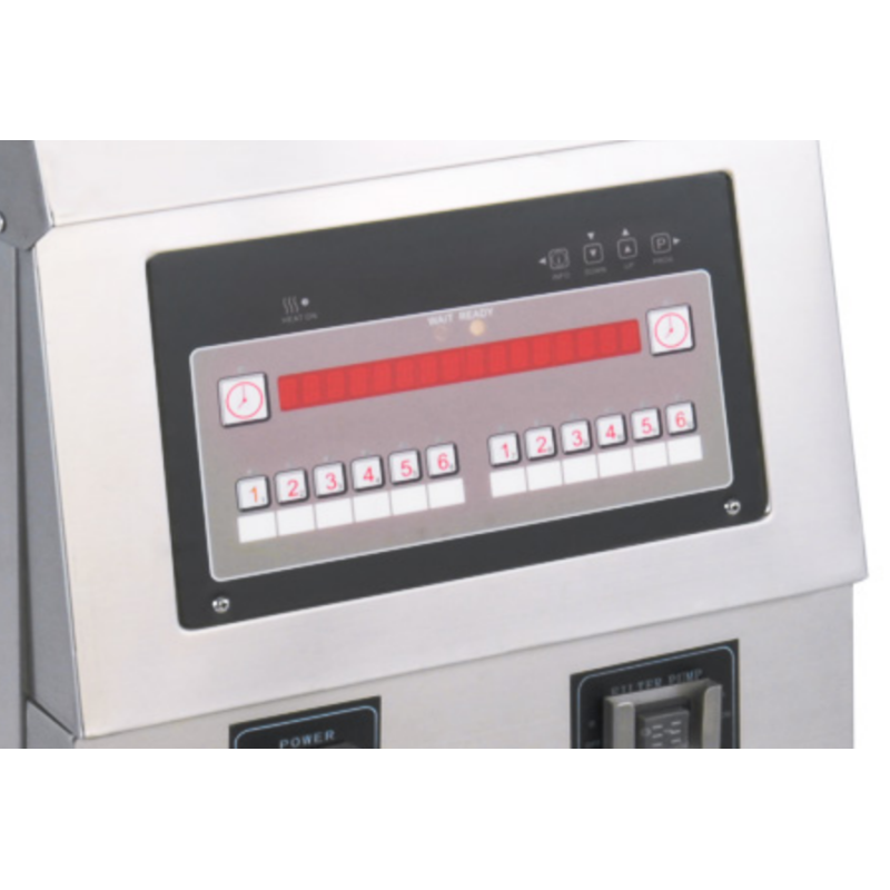 Small Commercial Kitchen Equipments 25L Stainless Steel Single - Tank Electric / Gas Open Fryer