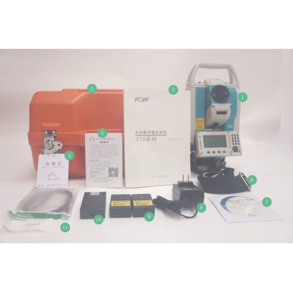 Durable Industrial Total Station For Construction 50mm Objective Lens