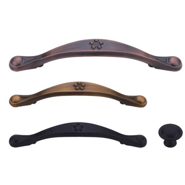 coffee color Furniture Pull Handles zinc alloy furniture accessory cabinet pull handles