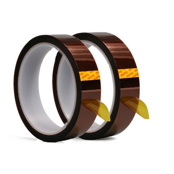 Electrical Motor Transformer Insulation Kapton Polyimide Tape Brown / Amber Color