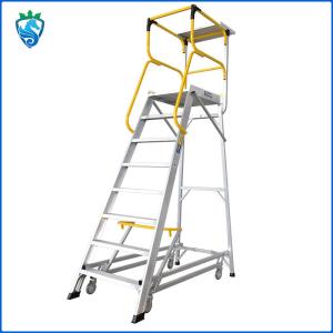 Heavy Duty Mobile Steps Two Three Aluminum Step Stool Platform