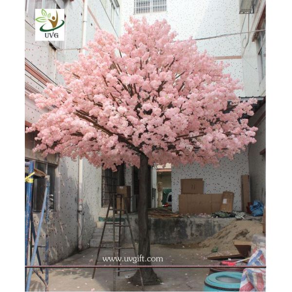 UVG 17 foot large cheap artificial trees in silk cherry blossoms for wedding background decoration CHR161