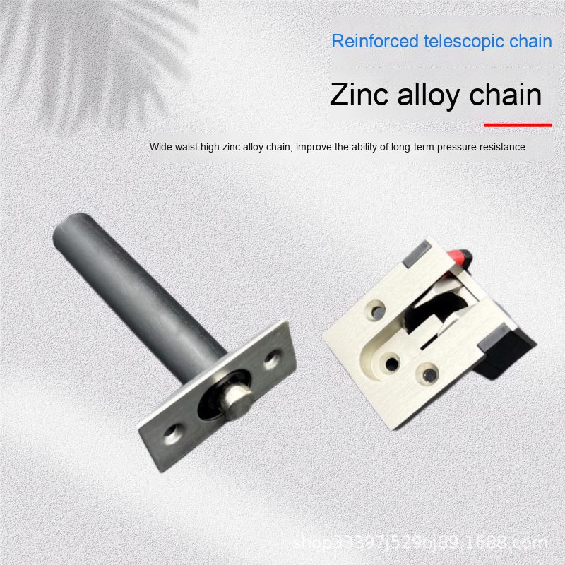 Modern Zinc Alloy Hotel Security Door Chain Concealed Anti-Theft Buckle Screw Installation 1-Year Door Window Accessories