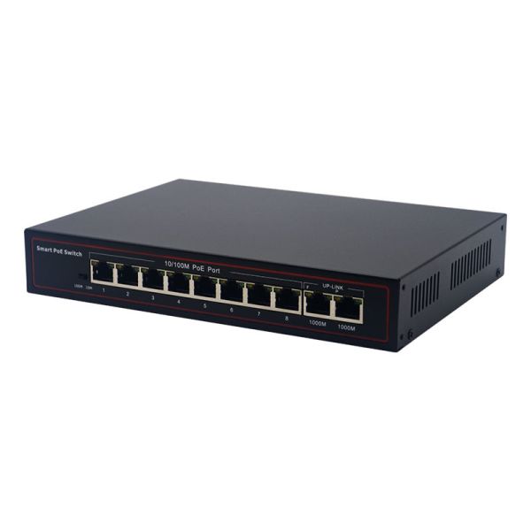 8 Port 100 Mbps POE Switch Built In 120W PoE Power Fast Ethernet PoE Switch