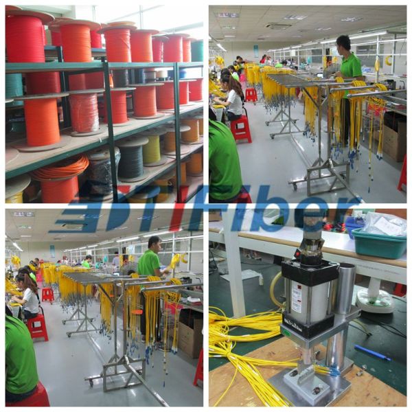 СТ/ПК - СТ/ПК Мултиноде 50/125 куртка апельсина соединительного кабеля оптического волокна ЛСЗХ