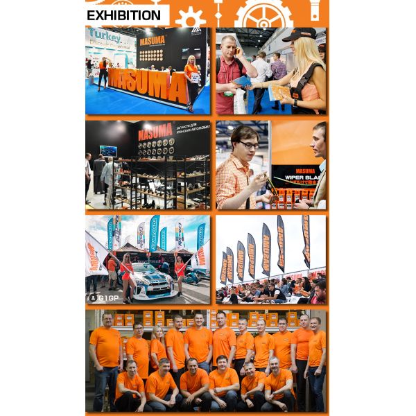 Pièces détachées de voiture Lampe à essuie-glaces en caoutchouc de 24 pouces pour pare-brise plat 09195371 28890-00Q1C 28890-40U11