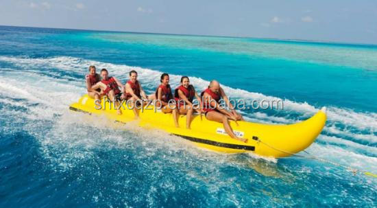 Custom 0.9mm PVC Tarpaulin Boat Towable Tube Water Games China Manufacturer