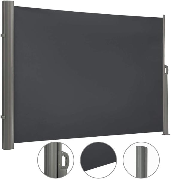 Canopy UV-resistant Waterproof Side Retract Awing,H 160-200CM,L 300-400CM,Grey