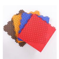 No Bulging PP Interlocking Tiles Outdoor Stadium Flooring Toxicless