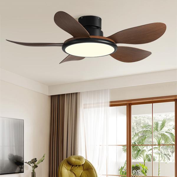 American Retro Fan Light Variable Frequency LED Ceiling Fan with Light and Remote