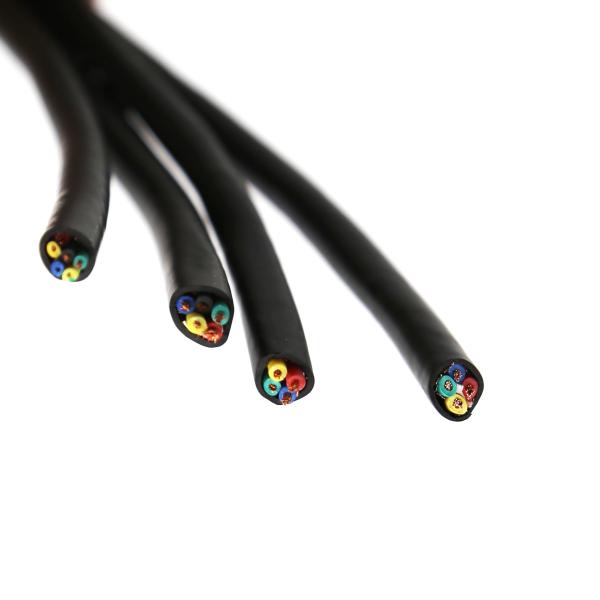 2 X 0.5~10mm2 3 Core Bare Copper Wire , Screened Double PVC Flexible RVVP Cable Wire