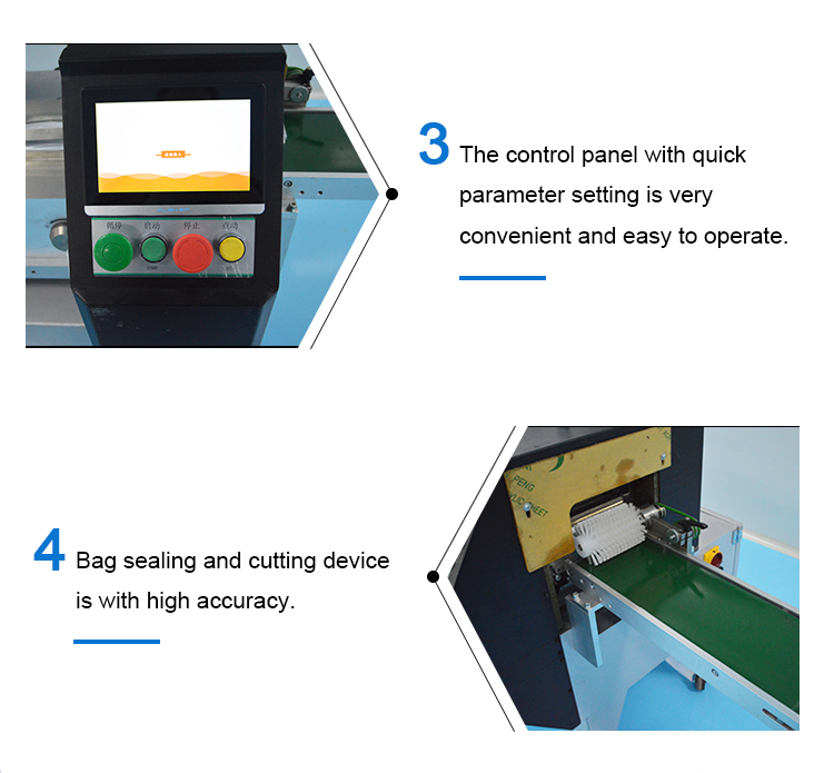 Gloves Dress Vacuum Sealer Pillow Packaging Machine