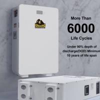 51.2V 48V Système de stockage d'énergie solaire à domicile Batterie au lithium-ion 100Ah 200Ah 5Kwh 10Kwh