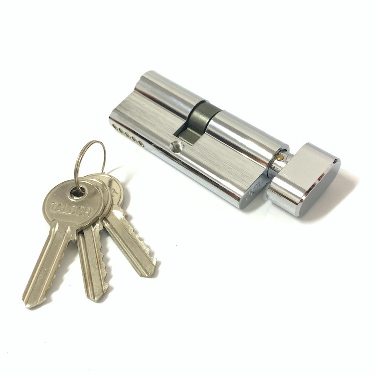 Single Open Aluminum Brass Cylinder Custom Size Door Lock Barrel 70mm