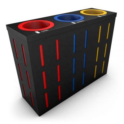 Multi balde do lixo industrial moderno do compartimento 36L