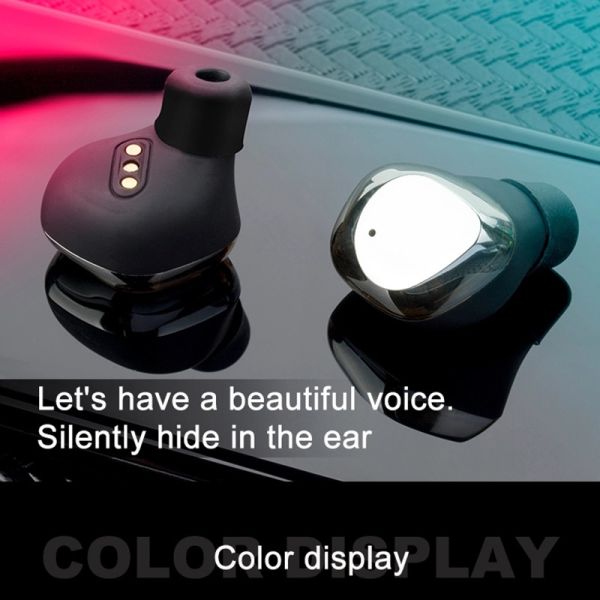 TWS Wireless Bluetooth Earphone 50MAH Battery 6 Hours Playing Time With Metal Case
