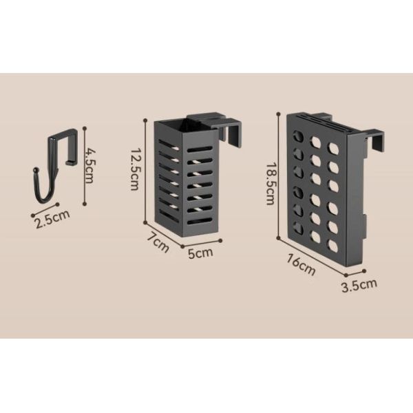 Estante de almacenamiento de cocina de gran capacidad engrosado con espacio entre capas de 19,5 cm para guardar vajilla