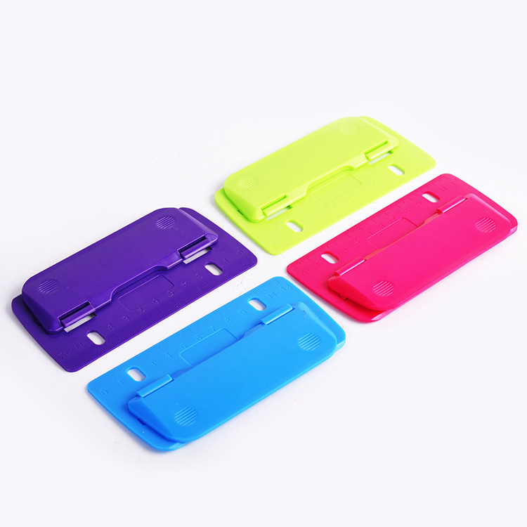 2 Holes Plastic Punch Stationery Desktop Office Paper Hole Punch