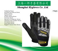 L'anti mécanique de sports d'impact porte la protection d'articulation des gants TPR pour le travail résistant