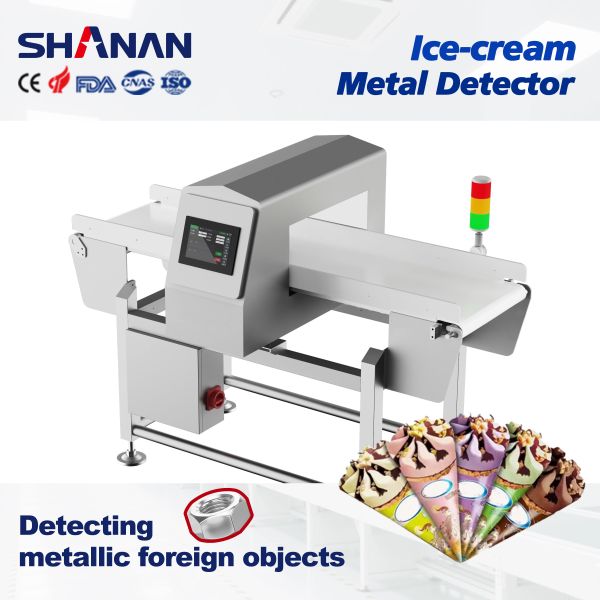 Industrial Factory Adjustment Belt Metal Detector Food Aluminum Foil Packaging Bakery