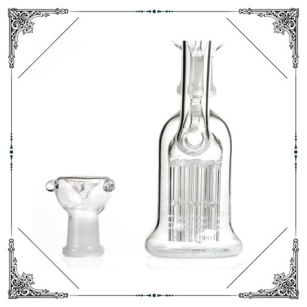 8 Tree Arms Perc Dab Oil Rig Glass Bongs Hookah Smoking Pipes Hand Blown
