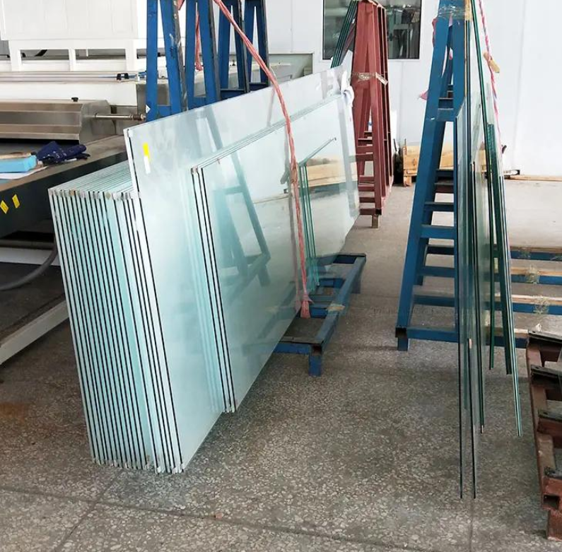 Porte en verre glacé de 10 mm 12 mm avec alliage d'aluminium encadrée pour salle de douche salle de douche