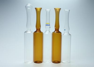 Ampolas injetáveis de vidro vazias transparentes/capacidade ambarina da cor 10ml