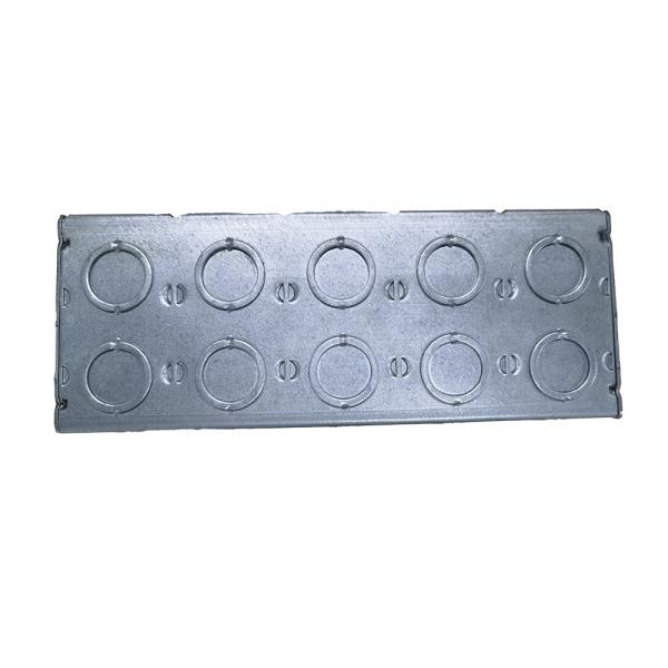 2 Gang 5 Gang Multi Gang Steel Conduit Box 1.60mm Thickness Pre Galvanized