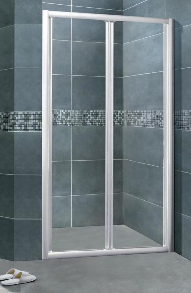 Silver Aluminum Alloy Glass Shower Enclosures 5MM Clear Tempered CSI Certification