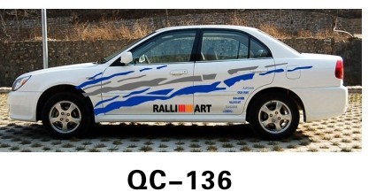 UV offset printing Waterproof Custom Car Body Sticker QC-136G