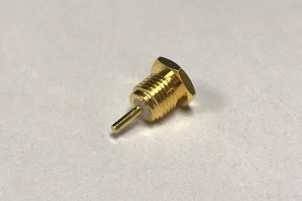 Nut Mounting Trf Coaxial Cable Connectors MCX Female Straigh Gold Plated