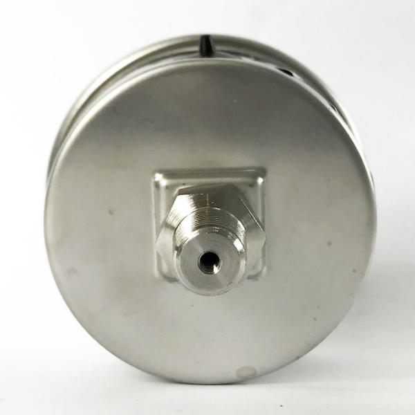 10 Bar All Stainless Steel Pressure Gauge EN 837-1 Back Mount Manometer Heating System
