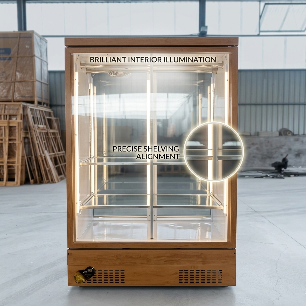 2100L Meat Hanging Fridge 650W Auto Defrost Commercial Meat Fridge 600KG