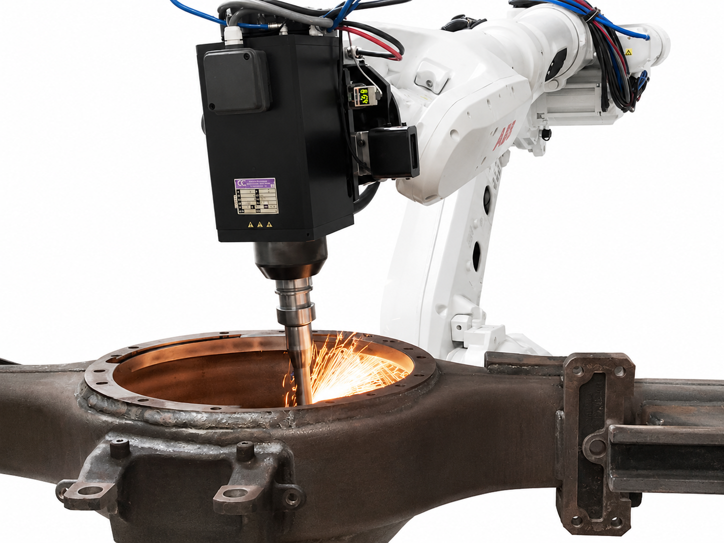 Edge Rounding Robotic Deburring Polishing Machine Force Sensing For Car Axle