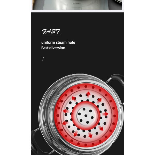 Wholesale TOP Seller Cookware Silver Cooker Soup Pots Round Steamer Cooker Steam Cooking Pot For Kitchen