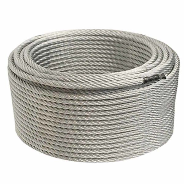Polished 1/8'' Stainless Steel Aircraft Wire Rope for Cable Railing Kit Marine Grade Construction 6x36